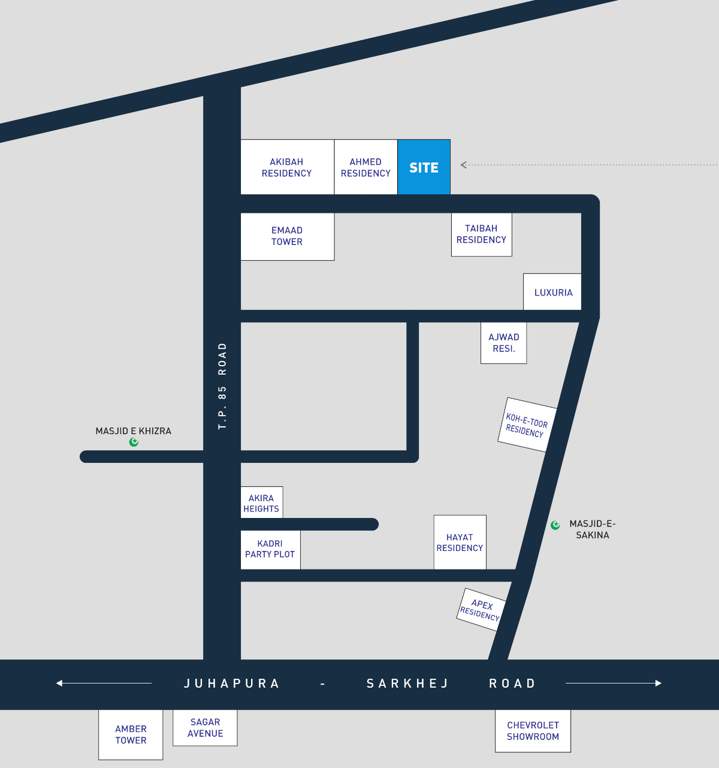  aamena palace Location Plan