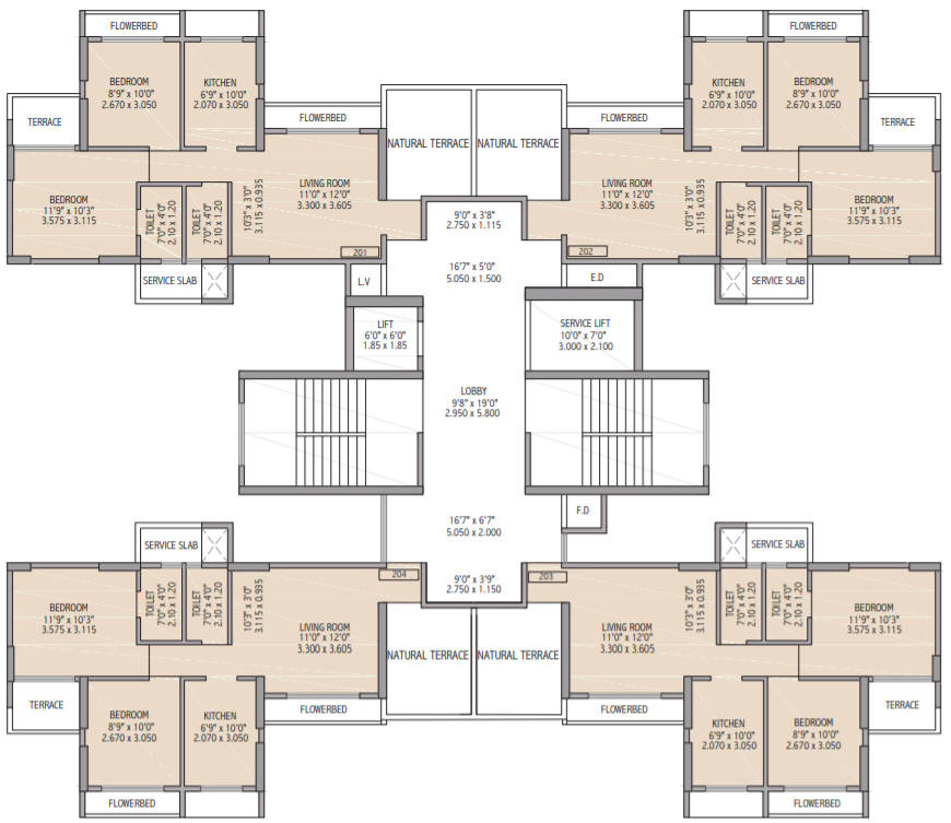  hills tower 7 Tower 7 Cluster Plan