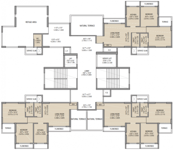  hills-tower-7 Tower 7 Cluster Plan