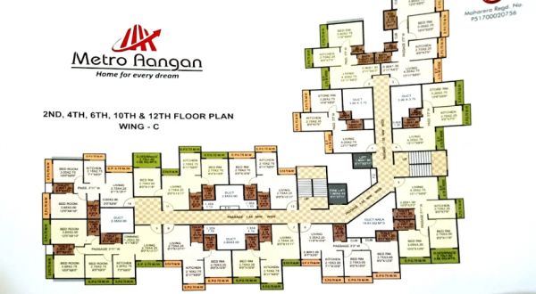  aangan-phase-i WING C Cluster Plan