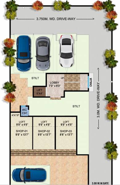  shree-sai Ground Floor Shree Sai Cluster Plan