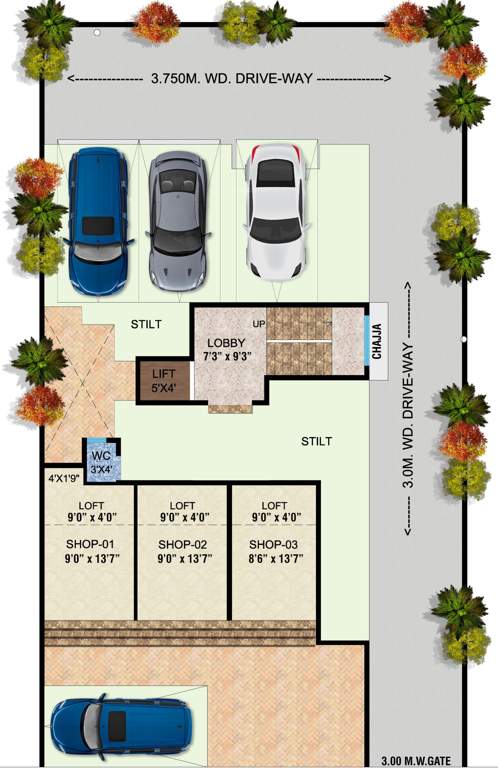  shree sai Ground Floor Shree Sai Cluster Plan
