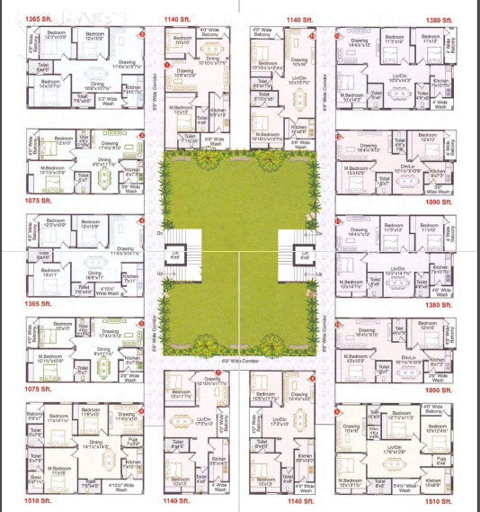  homes Block H - Orchid Cluster Plan