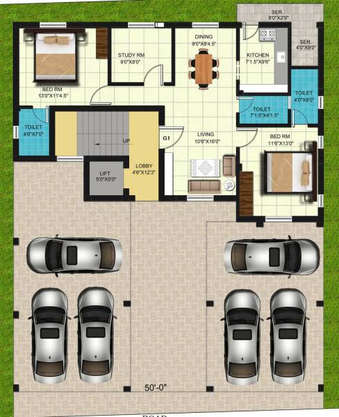 Images for Cluster Plan of Global Nivas