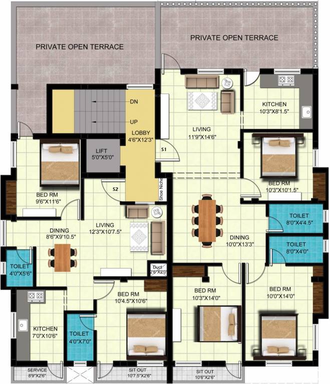 Images for Cluster Plan of Global Nivas