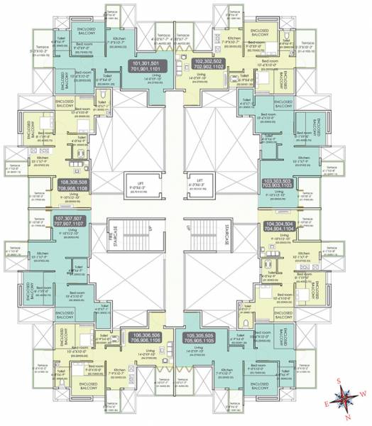  vrundavan-ii C Building Cluster Plan