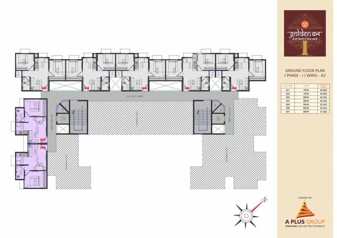  golden van Wing A2 Cluster Plan