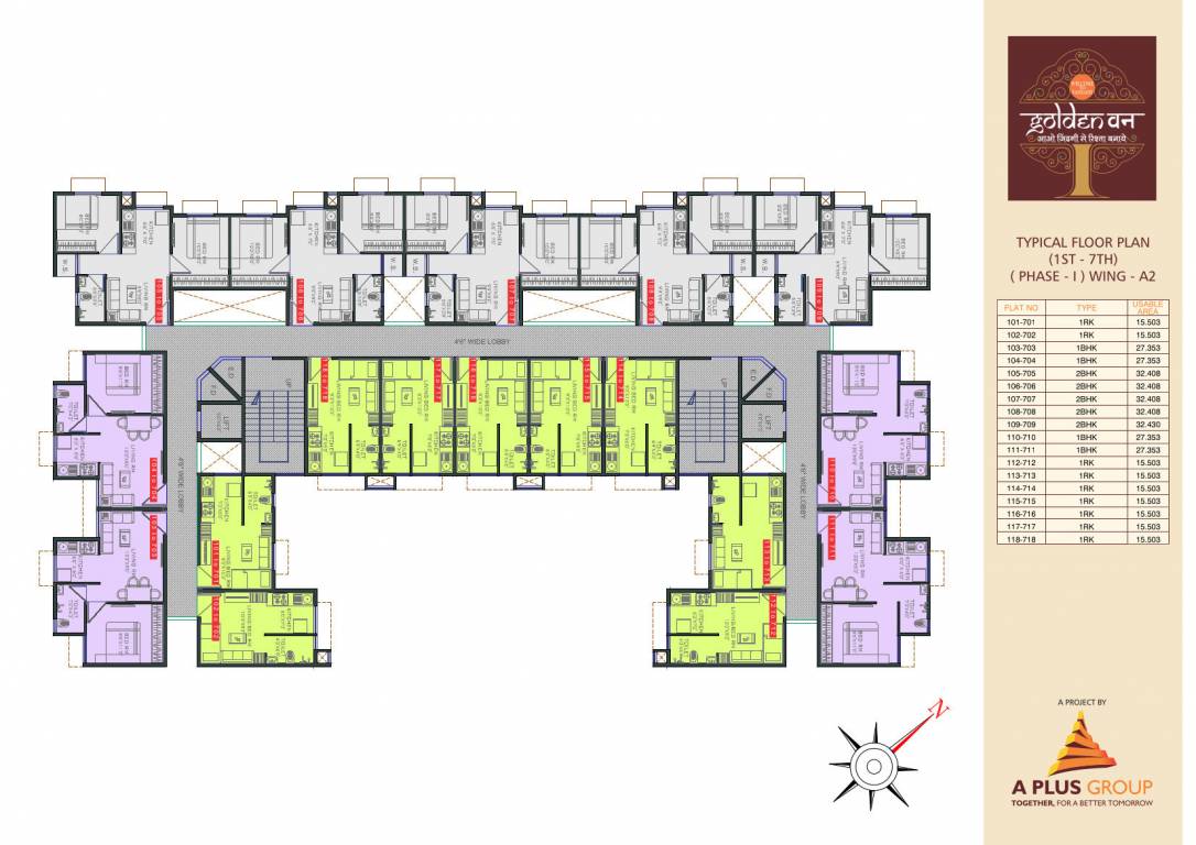  golden van Wing A2 Cluster Plan