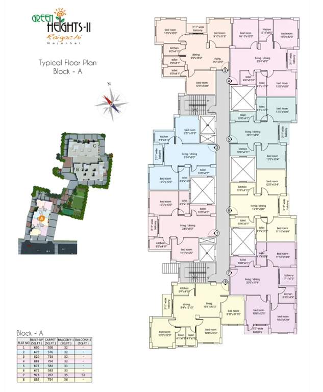  urban greens phase ii a Block 5 Cluster Plan