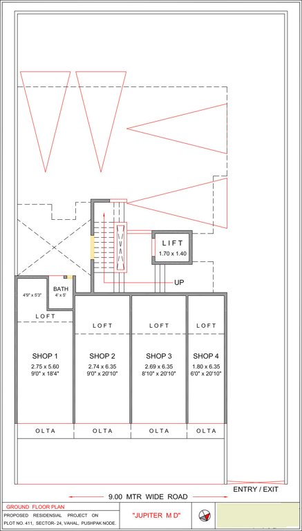  md Jupiter MD Cluster Plan for ground Floor