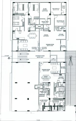  fateh-apartment Fateh Apartment Cluster Plan For Ground Floor