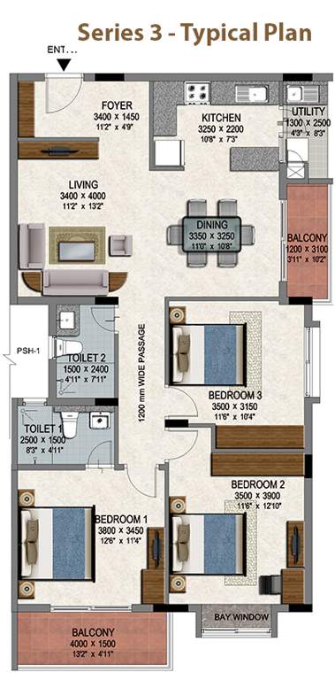  woods 3 Images for Cluster Plan of Renaissance Woods 3