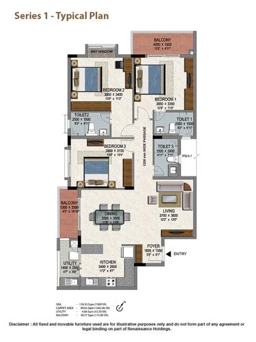  woods-3 Images for Cluster Plan of Renaissance Woods 3