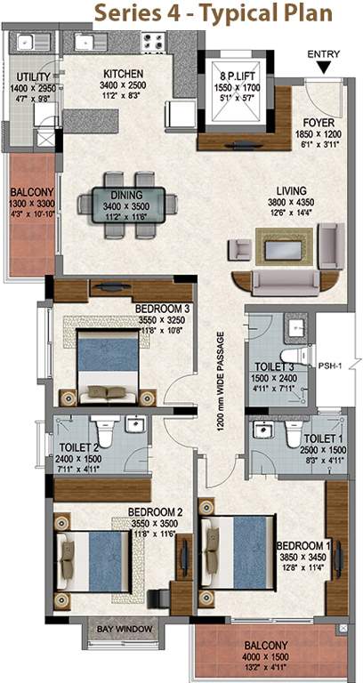  woods 3 Images for Cluster Plan of Renaissance Woods 3