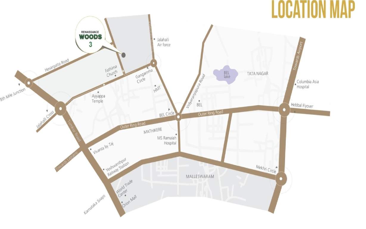  woods 3 Images for Location Plan of Renaissance Woods 3