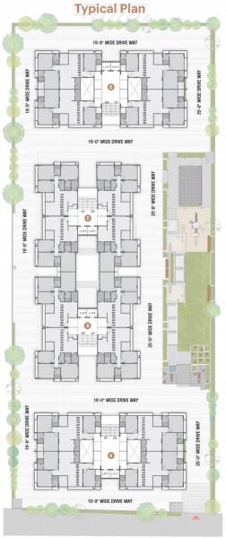  evana Tower A Cluster Plan For Typical Floor