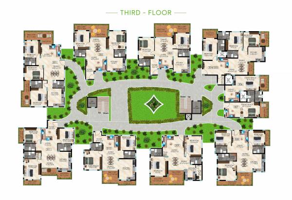  elements-5 Cluster Plan for 3rd Floor