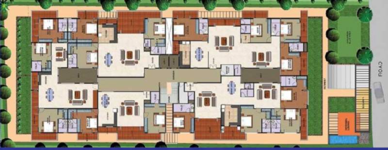 Images for Cluster Plan of GK Infra Anugrha Apartment