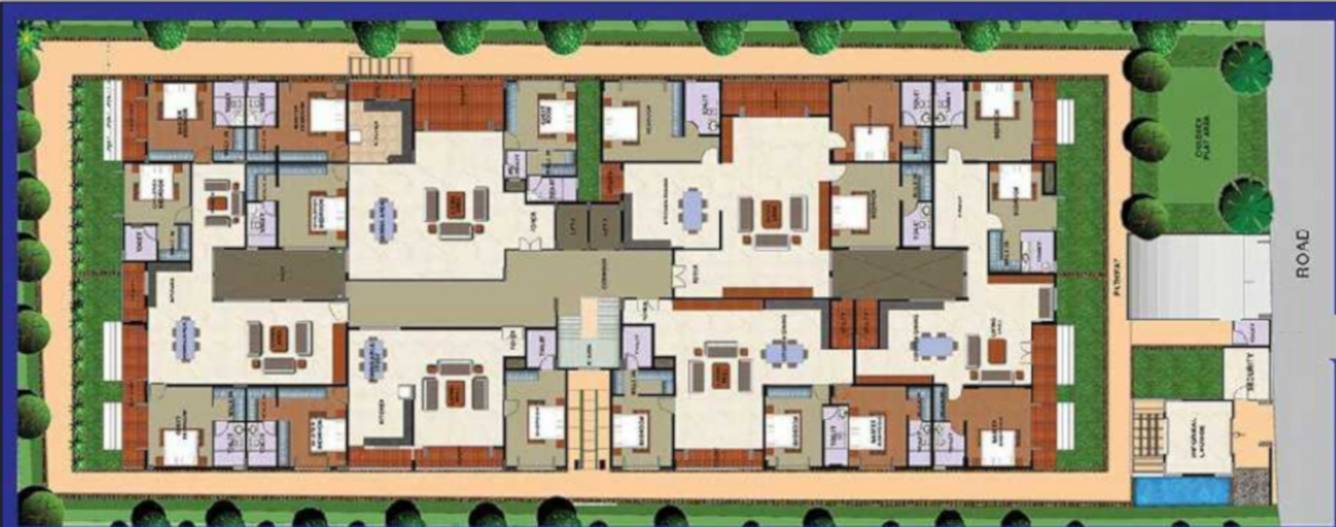 Images for Cluster Plan of GK Infra Anugrha Apartment