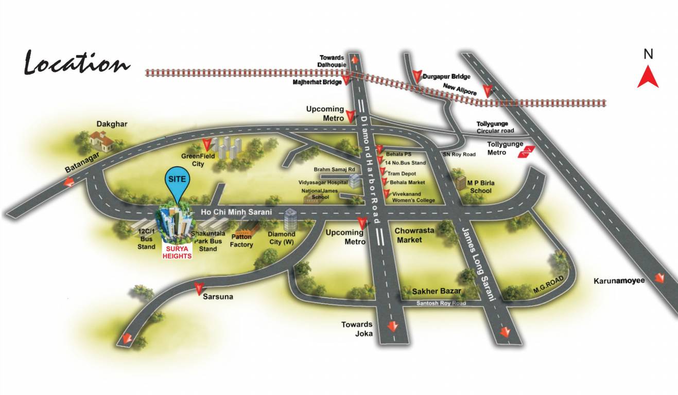  surya heights Images for locationPlan