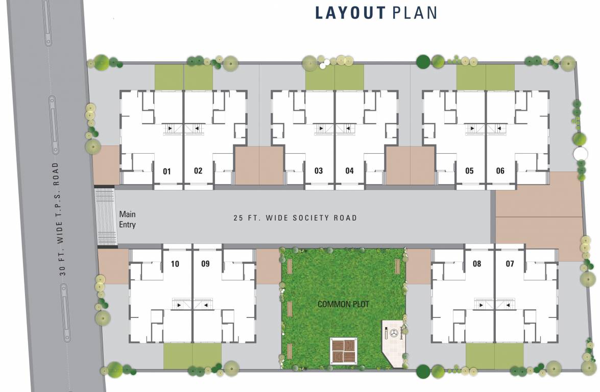 Images for Layout Plan of Vinayak Omkar Bunglows