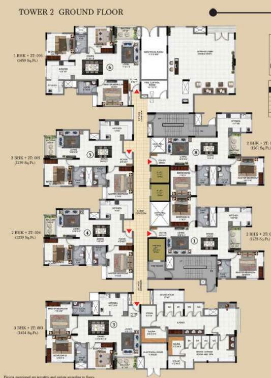  sattva exotic Tower 2 Cluster Plan