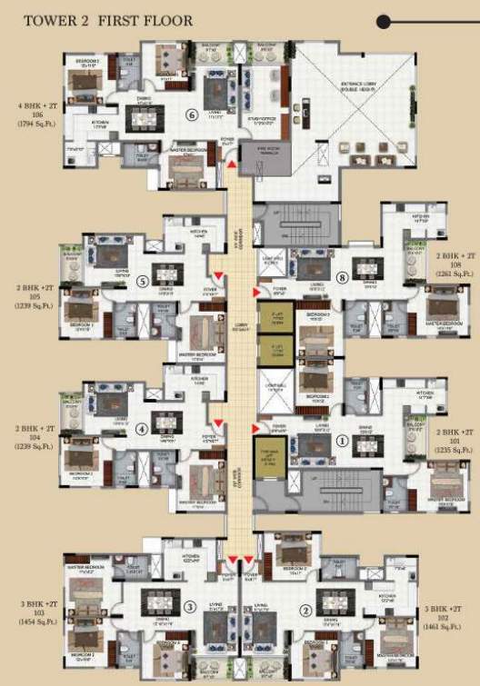 sattva exotic Tower 2 Cluster Plan