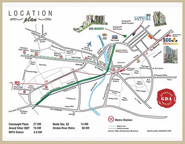 locationPlan of SCC Blossom PMAY PH 3 Block A And Block B