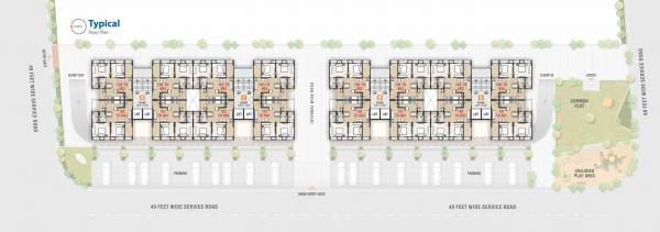  sharda-apartments Wing A Cluster Plan