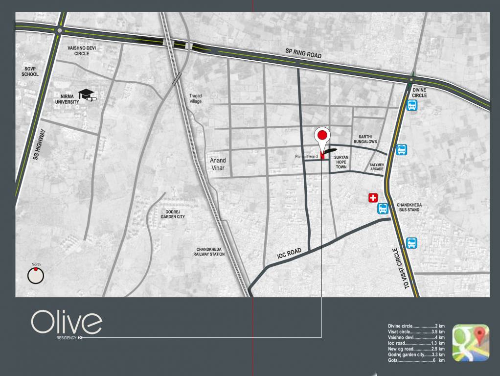  olive residency Location Plan