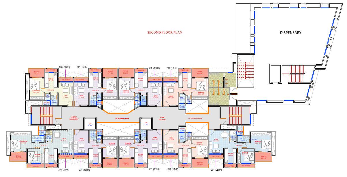  shashikala enclave Shashikala Enclave Cluster Plan for 2nd Floor