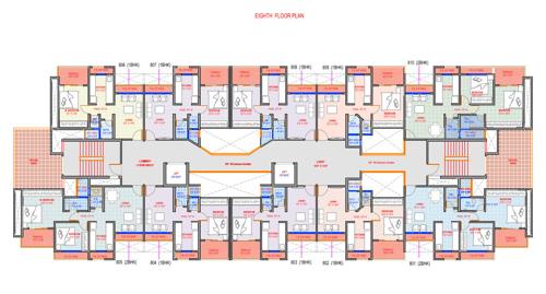  shashikala-enclave Shashikala Enclave Cluster Plan for 8th Floor
