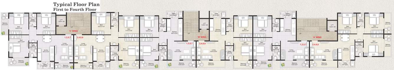 Images for Cluster Plan of Shreeyog Shreepadma Apartment