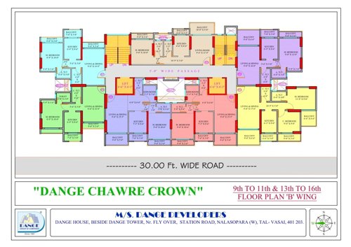  chawre-crown-b-wing Dange Chawre Crown B Wing Cluster Plan