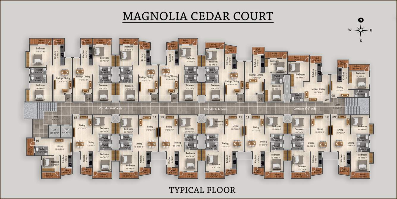  magnolia cedar court Cluster Plan