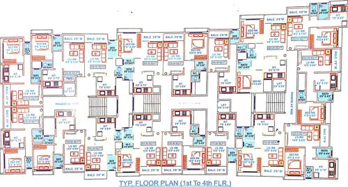  raja-ram-plaza Raja Ram Plaza Cluster Plan from 1st to 4th Floor