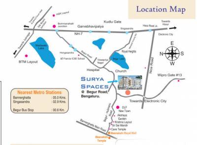  spaces Location Plan