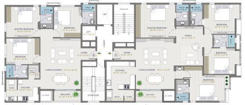  vihaana Vihaana Typical Floor Plan from 1st to 12th Floor