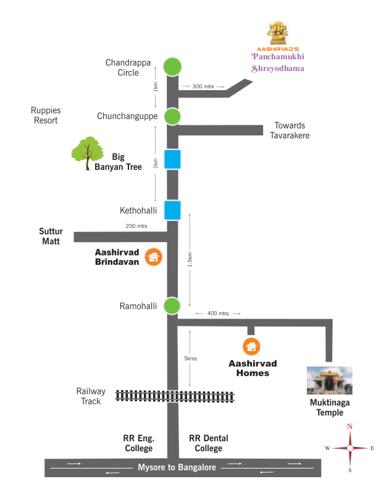 Images for Location Plan of Rajeshwari AASHIRVAD S PANCHAMUKHI SHREYODHAMA