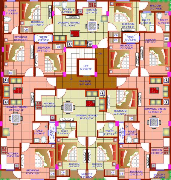 Images for Cluster Plan of Delhi Shubh Apartment Part 2