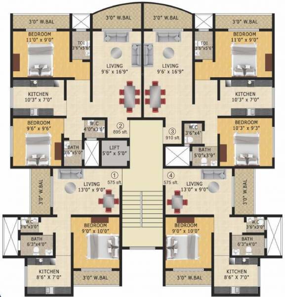 Images for Cluster Plan of Mauli Residency