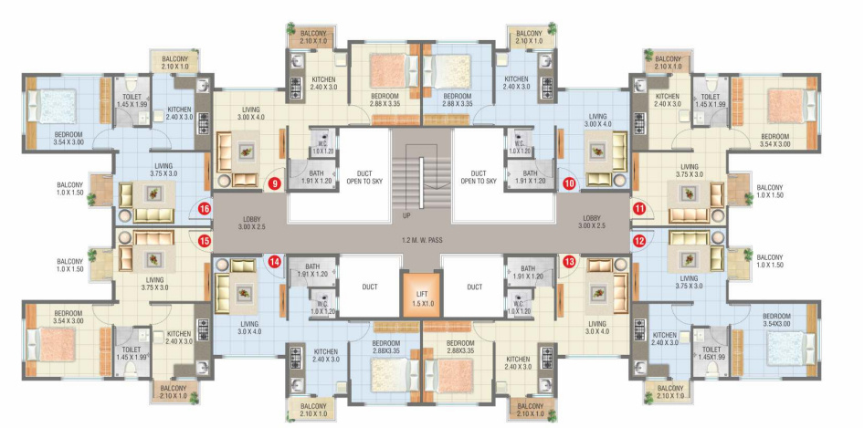  plaza Siddhivinayak Plaza Cluster Plan