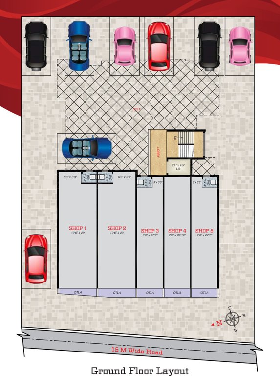  niwas Anant Niwas Cluster Plan for Ground Floor