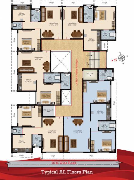  niwas Anant Niwas Cluster Plan for Typical Floor