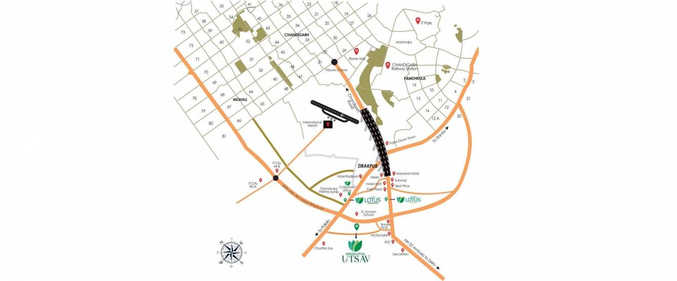 green lotus utsav Location Plan
