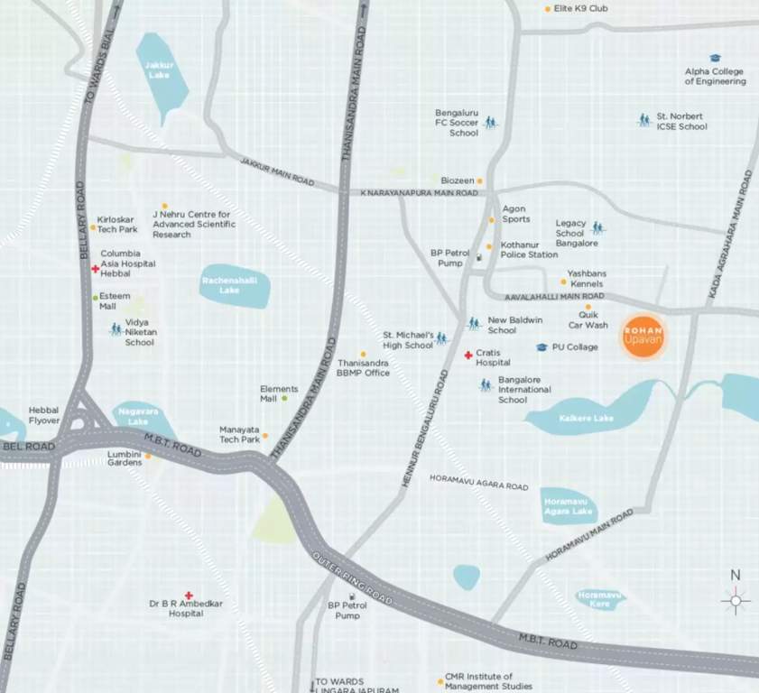  upavan phase 2 Images for Location Plan of Rohan Upavan Phase 2