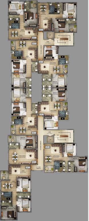  dnp heights phase ii Tower 1 & 2 Cluster Plan
