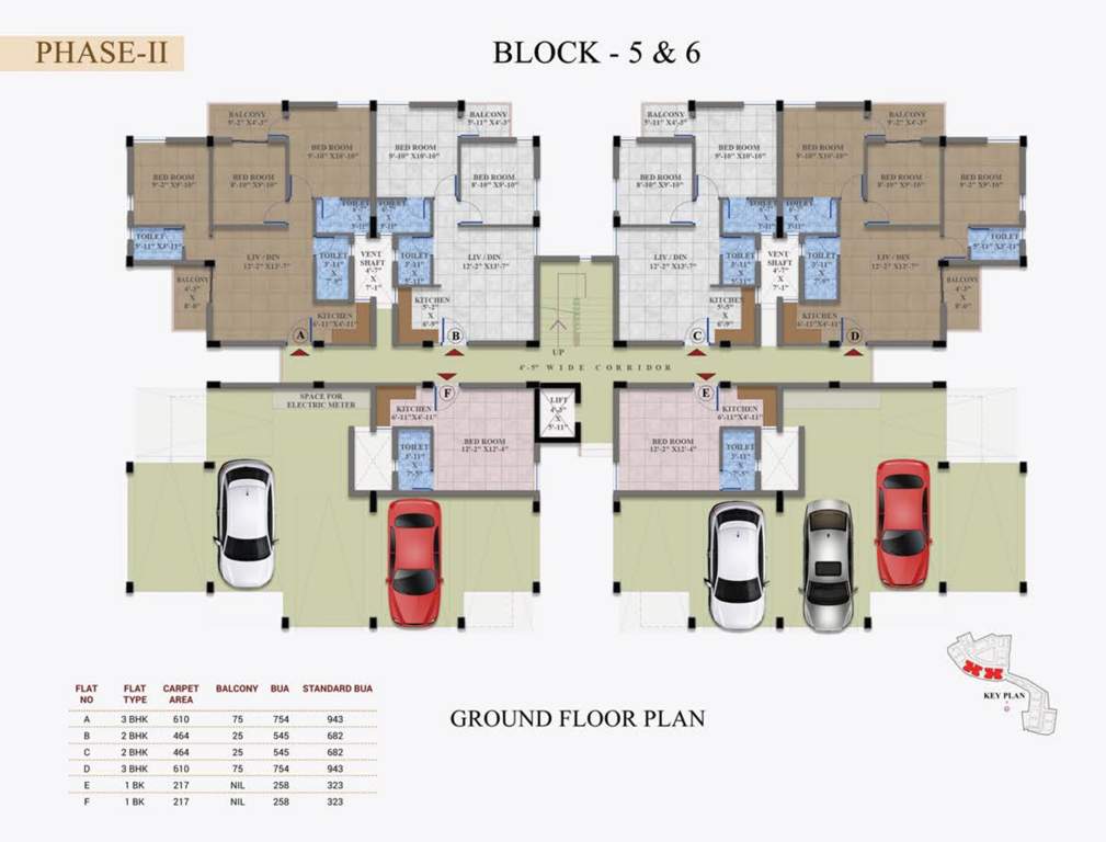  swapno puron phase ll Block 5 And 6 Cluster Plan for ground Floor