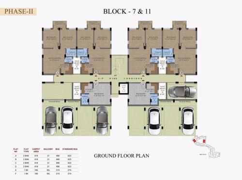  swapno-puron-phase-ll Block 7 And 11 Cluster Plan for ground Floor