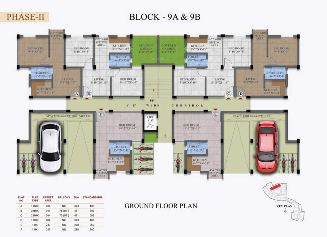  swapno puron phase ll Block 9A And 9B Cluster Plan for ground Floor
